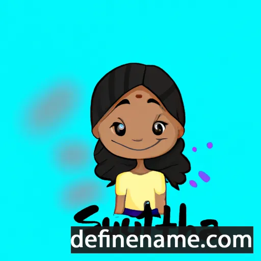 cartoon of the name Suchithra