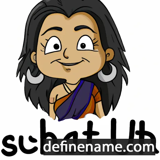 cartoon of the name Suchitra