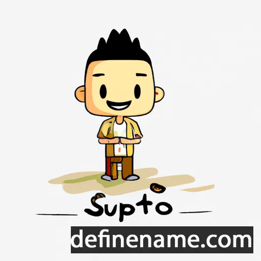 cartoon of the name Sucipto