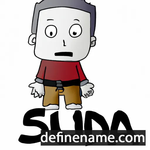 cartoon of the name Sudaĝ