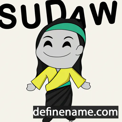 cartoon of the name Sudawan