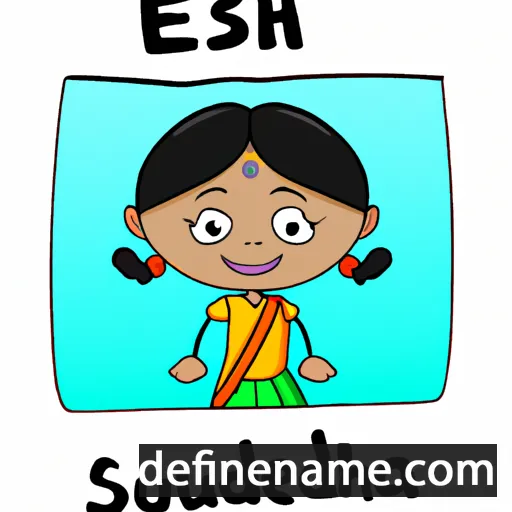 cartoon of the name Sudeshna