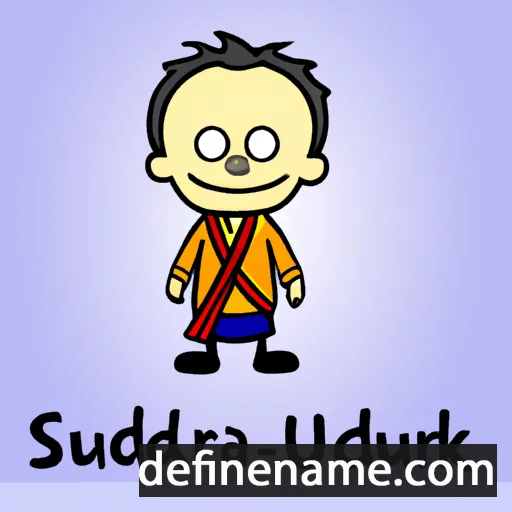 cartoon of the name Sudhakar