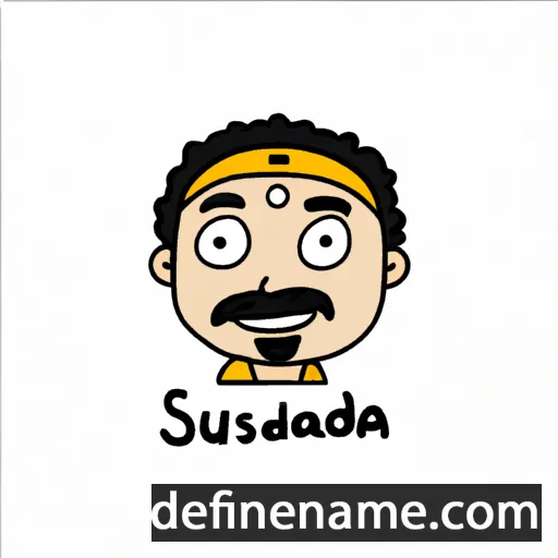 cartoon of the name Sudharsan