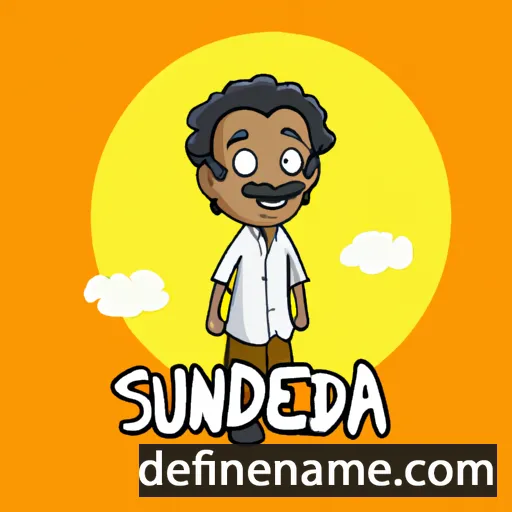 cartoon of the name Sudheendra