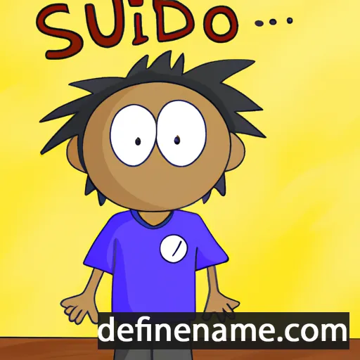 cartoon of the name Sudipto