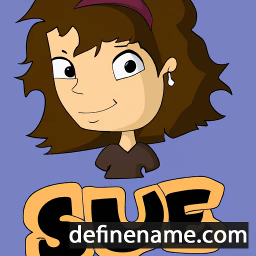 cartoon of the name Sue