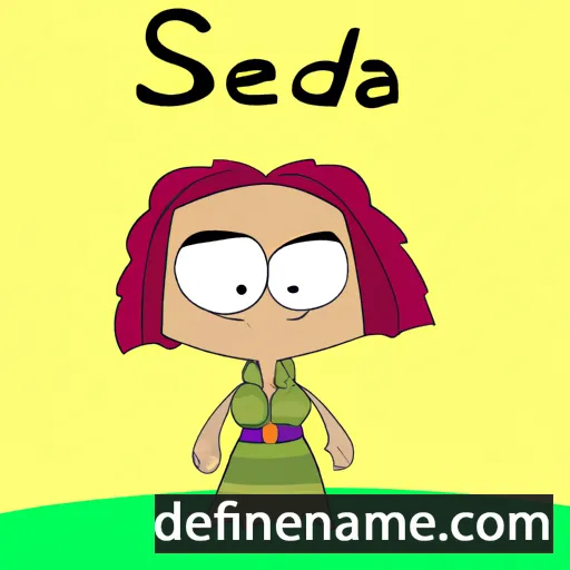 cartoon of the name Sueda