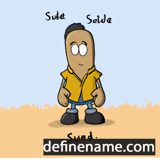 cartoon of the name Suede