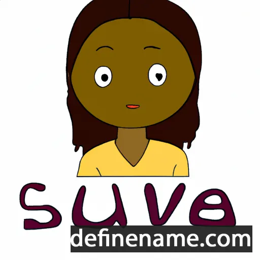 cartoon of the name Sueva