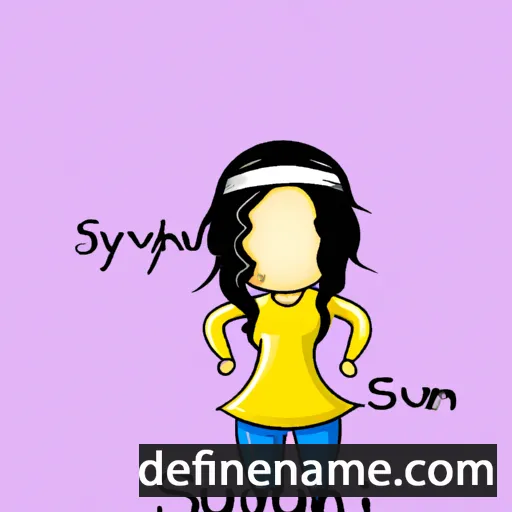 cartoon of the name Suhiyini