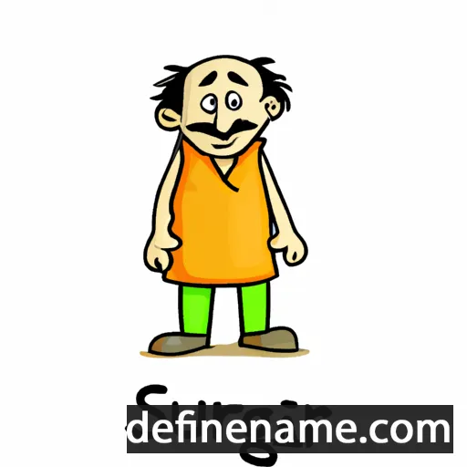 cartoon of the name Suhrag