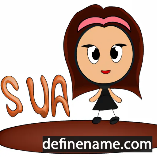 cartoon of the name Suia