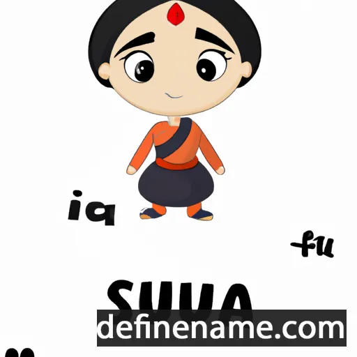 cartoon of the name Suja