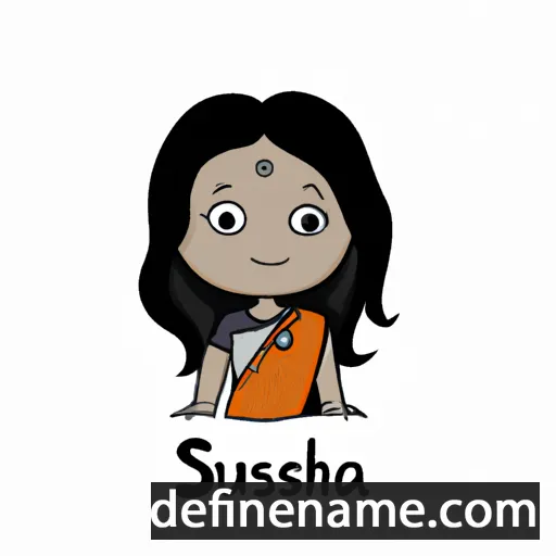 cartoon of the name Sujesha