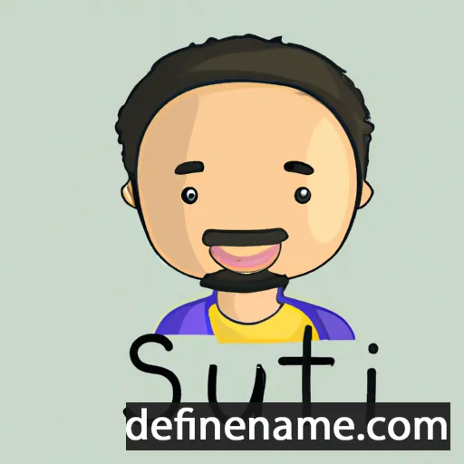 cartoon of the name Sujit