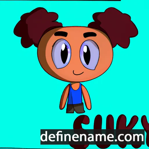 cartoon of the name Sukey