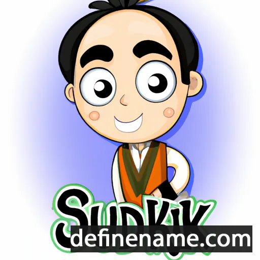 cartoon of the name Sukhdev