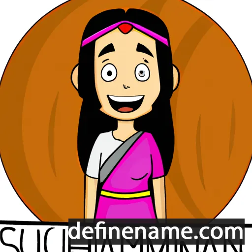 cartoon of the name Sukhmani