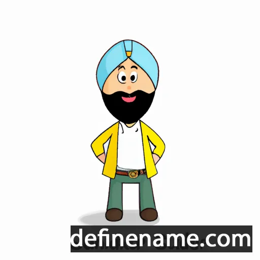 cartoon of the name Sukhminder