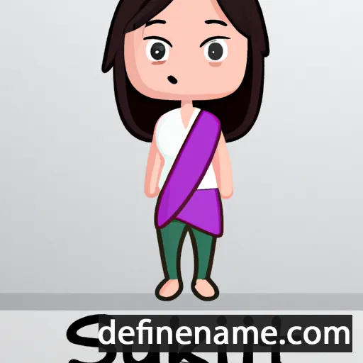 cartoon of the name Sukriti