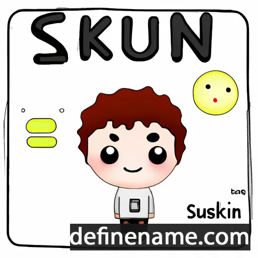 cartoon of the name Suksan