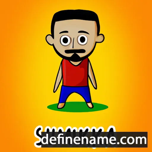 cartoon of the name Sukumar