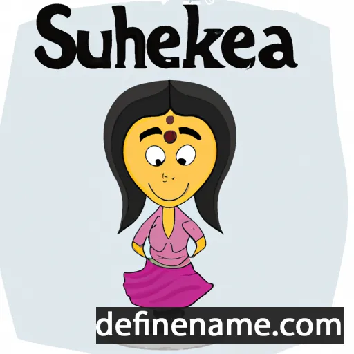 cartoon of the name Suleekha