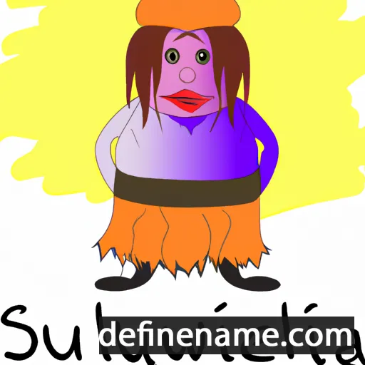 cartoon of the name Suligniewa