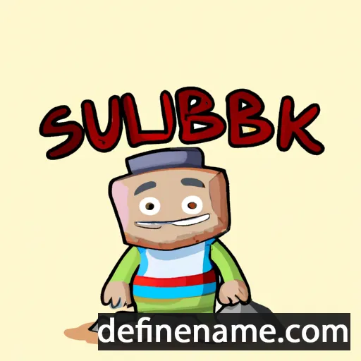 cartoon of the name Sulombek