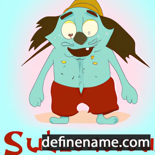 cartoon of the name Suluvnoz