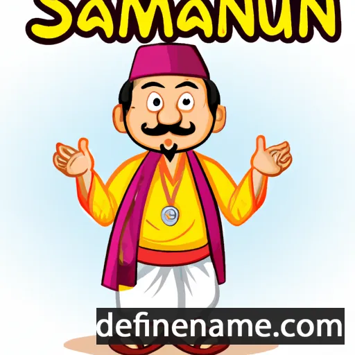 cartoon of the name Sumantsagaan