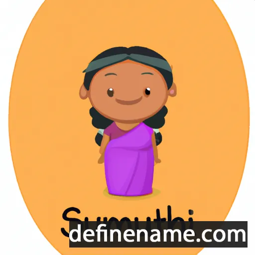 cartoon of the name Sumathi