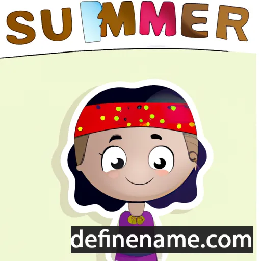 cartoon of the name Sumera