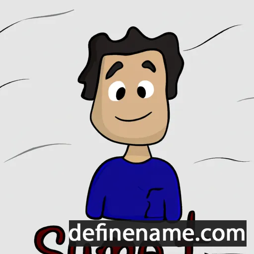 cartoon of the name Sumet