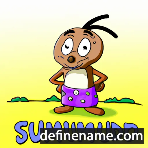 cartoon of the name Suminundu