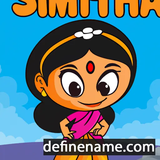 cartoon of the name Sumithra