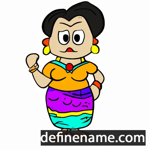 cartoon of the name Sumitra