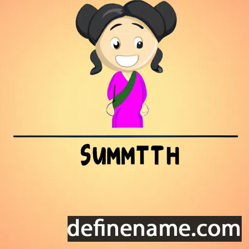 cartoon of the name Sumiyati