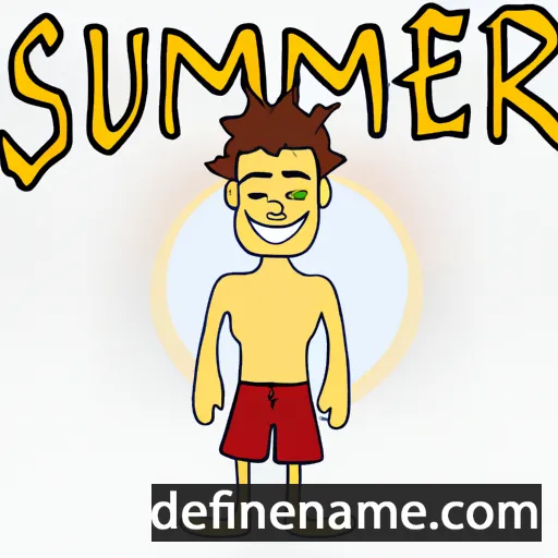 cartoon of the name Sumner