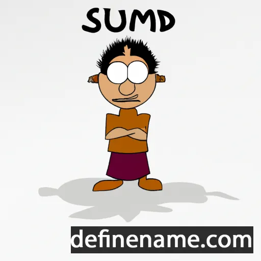 cartoon of the name Sumud