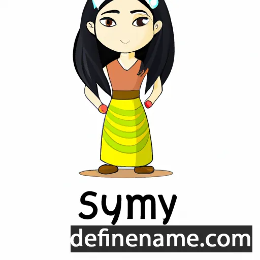 cartoon of the name Sumya