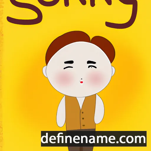 cartoon of the name Sun-gyu