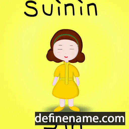 cartoon of the name Sun-hui