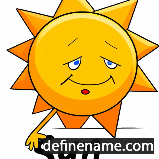 cartoon of the name Sun