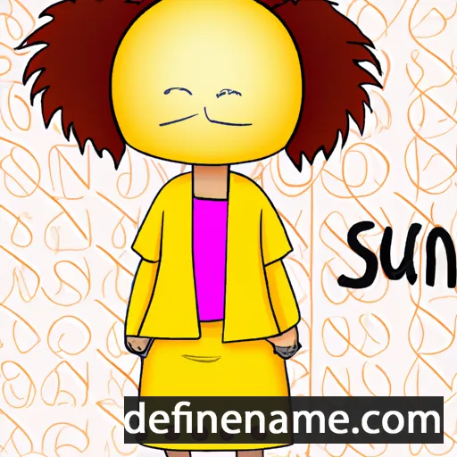 cartoon of the name Suna