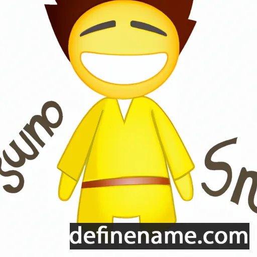 cartoon of the name Sunaho