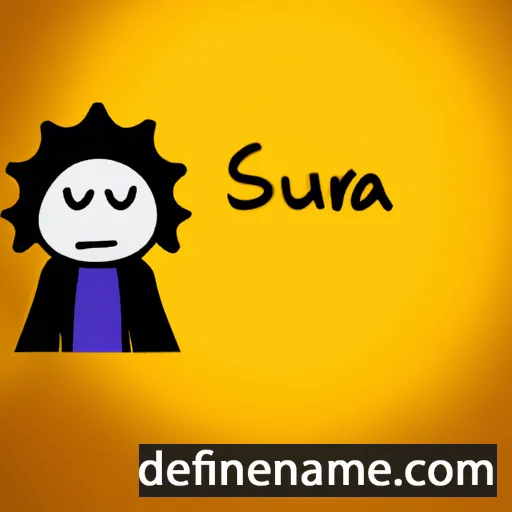 cartoon of the name Sunara