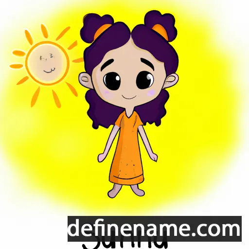 cartoon of the name Sunayana