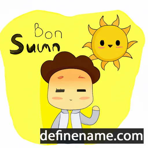 cartoon of the name Sunbeom